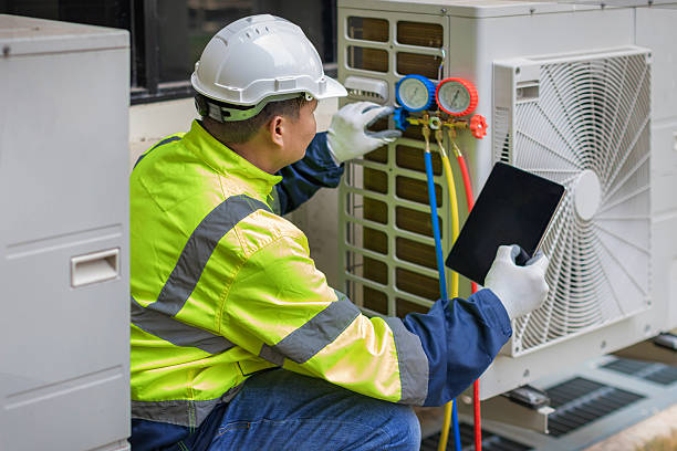 Professional Air Conditioning Repair technician working in Princeton, NJ